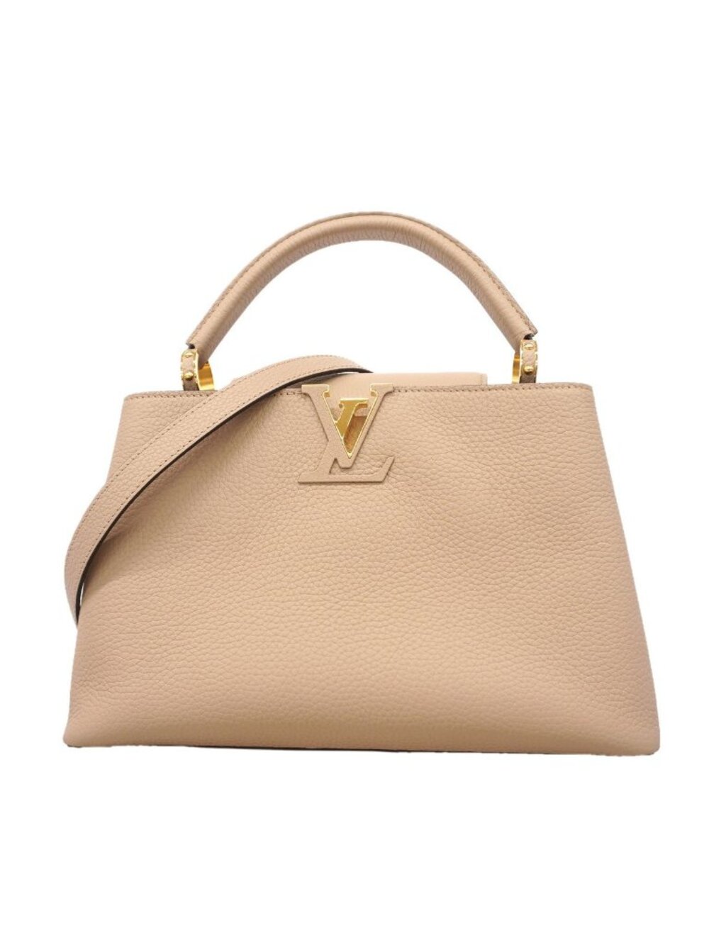 Louis Vuitton Handbag Capucines MM Galet 2-Way Bag